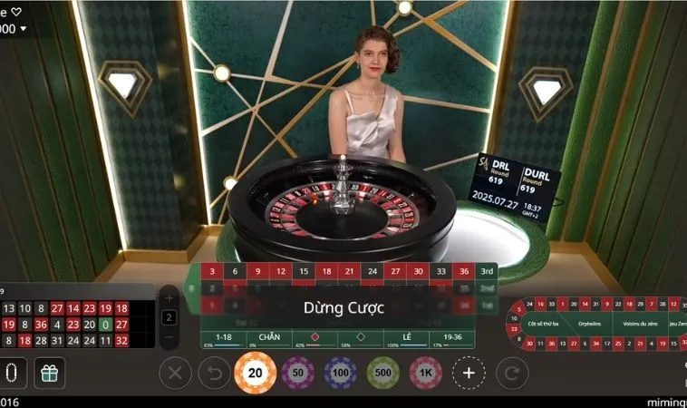 Bàn cược Roulette tại JBO