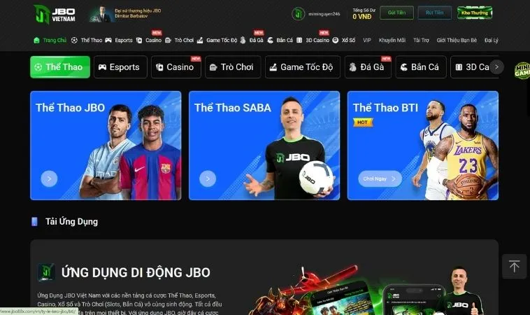Đa dạng các thể loại game để trải nghiệm tại JBO