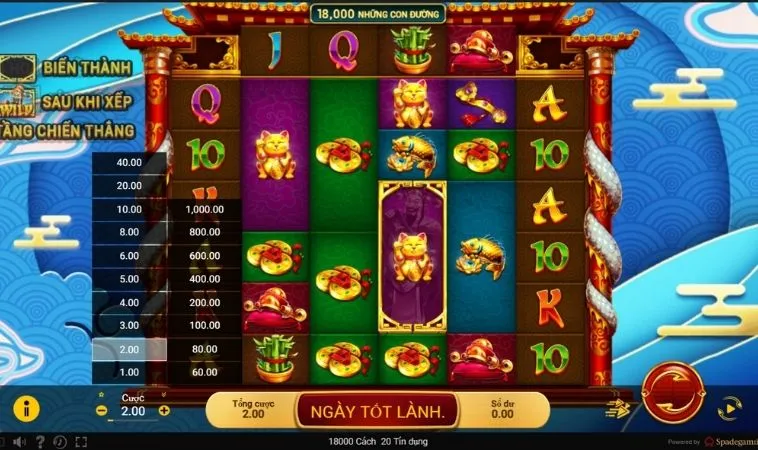 Giao diện chơi Nổ Hũ Thần Tài tại JBO
