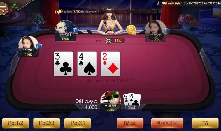 Bàn chơi Xì Tố Hấp Dẫn Tại Nhà Cái JBO